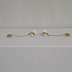 DIOR White AirPods Tribales Earrings